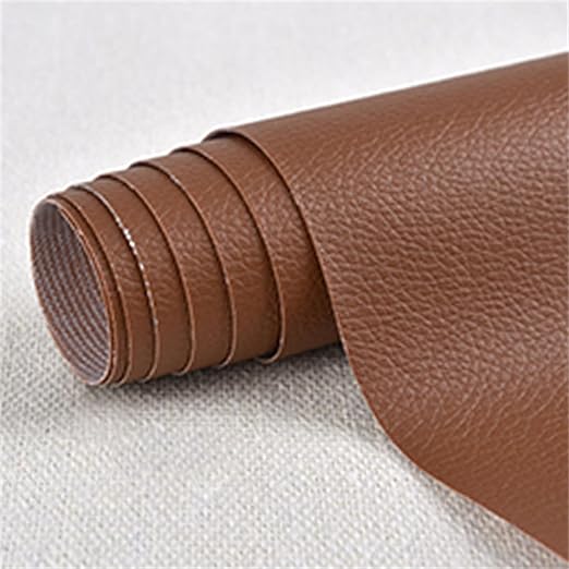 Leather Repair Patch for Couches 25 x 60 cm 1 Roll Large Self-Adhesive refinisher cuttable reupholster Tape Patches kit for Couch Car Seats Furniture Sofa Vinyl Chairs Shoes Fabric Fixchocolate
