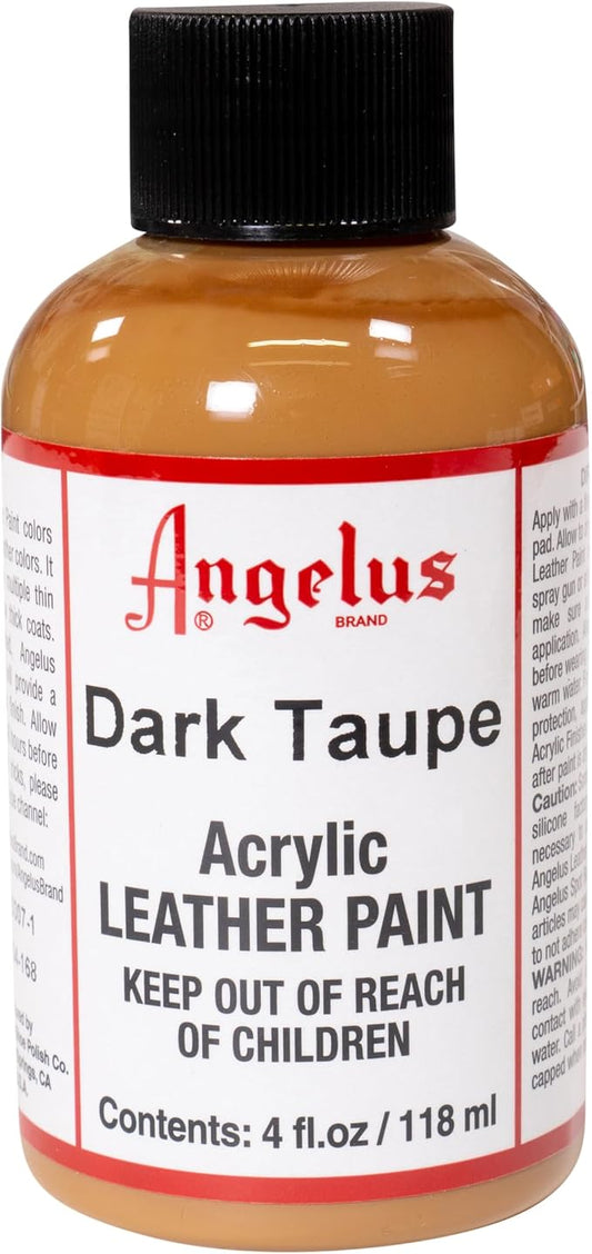 Angelus Acrylic Leather Paint, 4 Fl Oz (Pack of 1), Dark Taupe