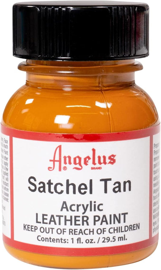 Angelus Acrylic Leather Paint, 1 Fl Oz (Pack of 1), Satchel Tan