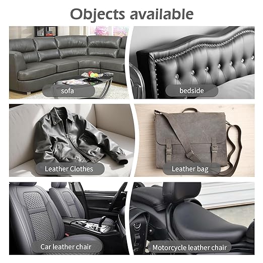 BSZHTECH Leather Repair Tape Self-Adhesive Leather Repair Patch for Couch Furniture Sofas Car Seats Advanced PU Vinyl Leather Repair Kit (Grey, 3.9X79 inch)
