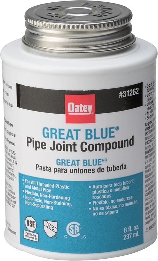 Oatey 31262 Great Blue Pipe Joint Compound, 8 fl.Ounce