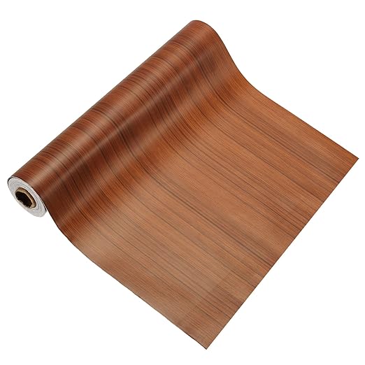 PATIKIL Wood Grain Tape 12" x 32 ft, Self-Adhesive Wood Texture Repair Tape Realistic Wooden Effect Patch for Furniture Cabinets Floor Walls, Yellow Wood