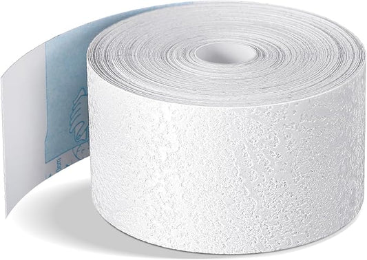 Self Adhesive Crack Drywall Joint Repairs Tape 1.5'' x 32' Textured Roll Joint Tape Paintable for Walls Diatom Mud Finish Texture Tapes for Drywall Repair
