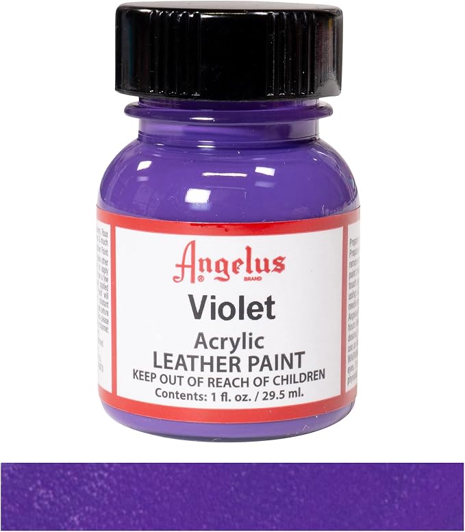 Angelus Acrylic Leather Paint - 1 Ounce, Violet