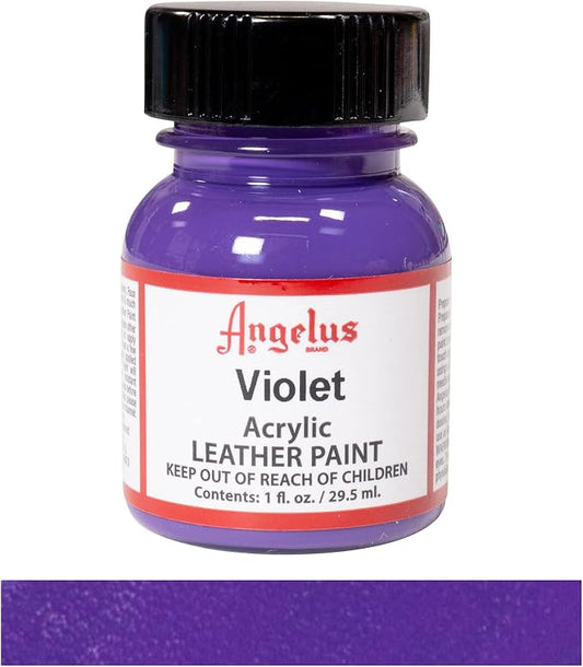 Angelus Acrylic Leather Paint - 1 Ounce, Violet