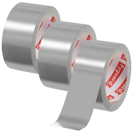3 Pack Silver Duct Tape 1.89 Inch x 60 Yard Total Heavy Duty 8.27Mil Waterproof All Weather, Hand Tearable Duct Tape for Indoor Outdoor Emergency Repairs Duct Sealing Wire Bundling Fixation DIY
