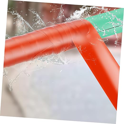 UKCOCO Silicone Seal Tape for Water Pipe Leak Repair Flexible Self Adhesive PVC Patch Seal for PVC Ppr Metal and Pipes Red for Emergency and Routine Maintenance