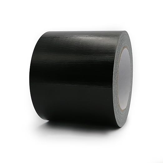 Heavy Duty Duct Tape 4 Inch X 33 Yards, 8.5 Mil Thickness, Multi Purpose Black Duct Tape, No Residue, Waterproof and Tear by Hand - for Repairs, Industrial, Professional Use