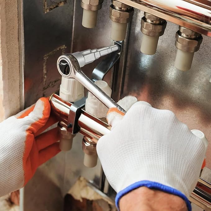 Carbon Steel Head Valves Joint Repair Tool Stepped Wrench Radiators Spuds Wrench Radiators Spanners Tool