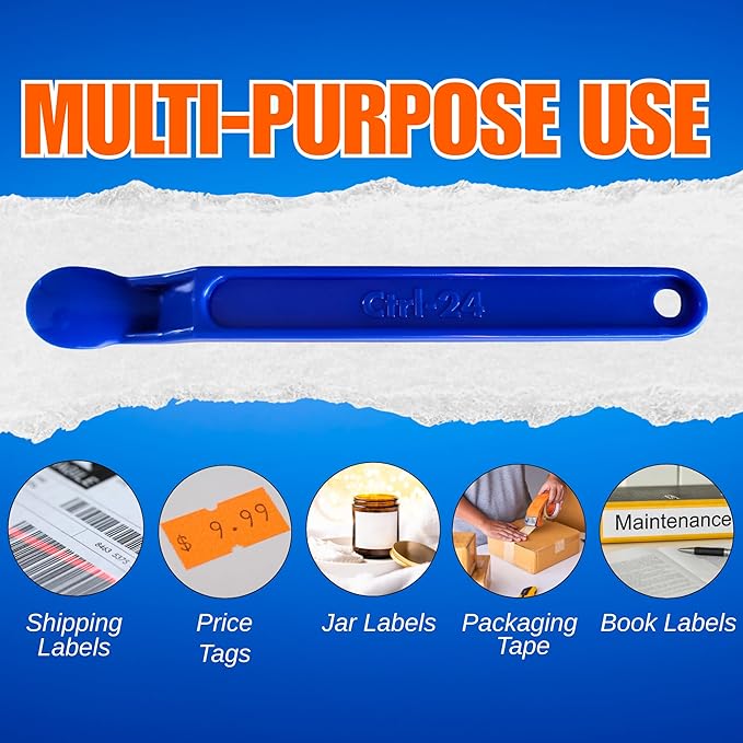 Sticker & Label Remover Tool - Plastic Peelers for Plastic, Glass & Wood – Adhesive, Decal, Price Tag, Glue & Paint Removal – Ergonomic Non-Slip Scraper for Crafts, DIY & Home Use (2)