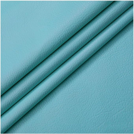 Self Adhesive Leather PU Fabric Leather Repair Patch 100x138cm Multicolor Available Anti Scratch Leather Tape Upholstery Vinyl Sticker for Couch Sofas Furniture Drivers Seat(Light Blue)