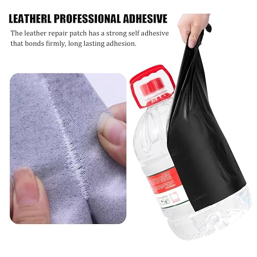 Self Adhesive Leather Fabric for Repair, Leather Rip Repair Kit Vinyl Repair Tape, Upholstery Leather Patches for Furniture Couch Chairs Car Seat(Pink)