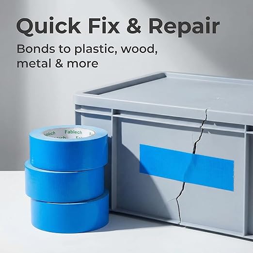 3 Pack Duct Tape Heavy Duty ,9 Mil Thickness,2 inches x 30 Yards, Waterproof Strong Adhesive Duct Tape, All-Purpose Tear by Hand for Repairs,Flexible,No Residue, DIY & Industrial Projects（Blue）