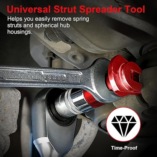 Clatoon Strut Spreader Tool, Universal Steering Suspension Strut Knuckle Spreader Tool 5-11 mm, Suspension Strut Spreader Socket Tools for Most Vehicles