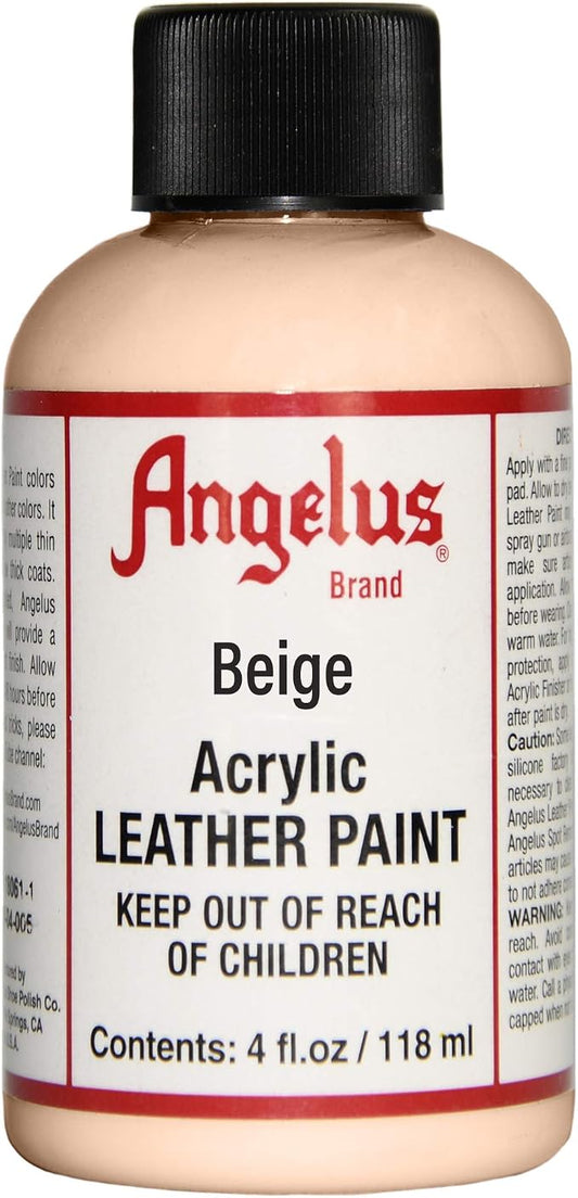 Angelus Acrylic Leather Paint, 4 Fl Oz (Pack of 1), Beige