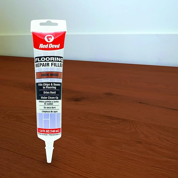 Red Devil 056045 Flooring Repair Filler, 5 oz., Dark Wood, 1 Pack