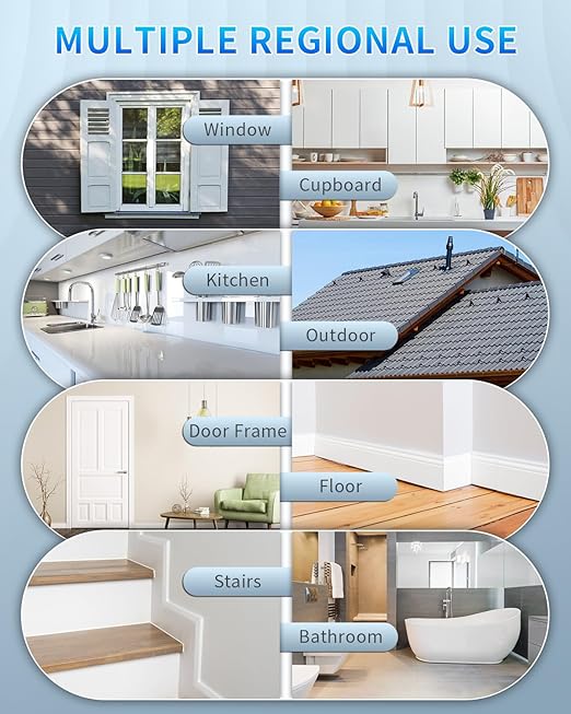 Black Silicone Caulk & Sealant, 100% Waterproof Silicone Caulking, Silicone Sealant Caulking for Kitchen, Bathroom, RV, Interior & Exterior Use, Shrink & Crack Proof, 10.2 FL. OZ/300ML, 1 Pack