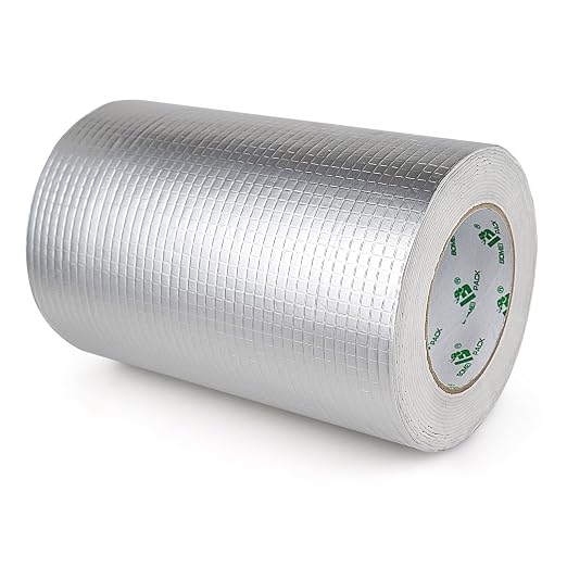 BOMEI PACK Butyl Tape, Waterproof 1.5mm x 8" W X 16.4'L, Multi-Use Leak Repair for Boat and Pipe Sealing, HVAC Ducts, Roof Crack, RV, Awning, Window Sealing, Upgraded Leak Proof Butyl, 1Pack