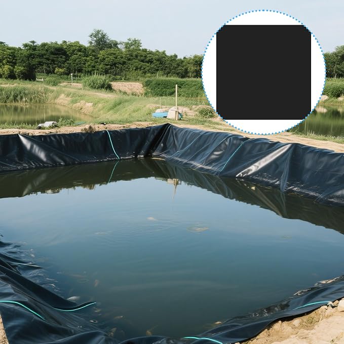 3 Pcs 12 x 12 Inches Large Pond Liner Repair Patch Self-Adhesive EPDM Liner Repair Patch Kit Thickened EPDM Pond Liner Seam for Garden Pond Patch Cover Liner Repair