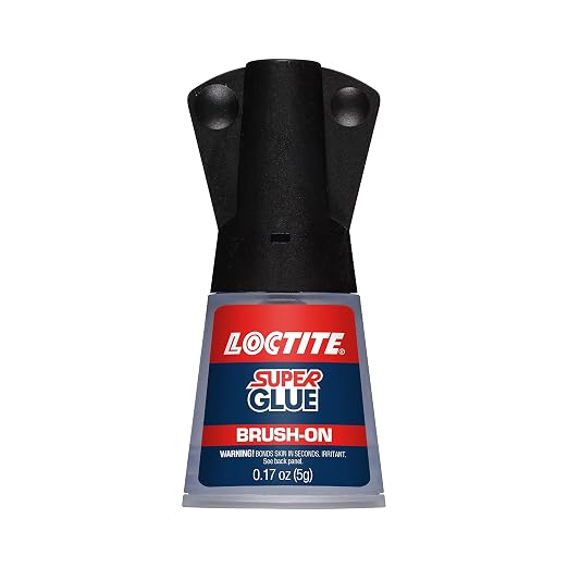 Loctite Super Glue Brush On Liquid, Clear Superglue for Leather, Wood, Metal, Crafts, & Repair, Cyanoacrylate Adhesive Instant Glue, Quick Dry - 0.17 fl oz Bottle, 2 Pack