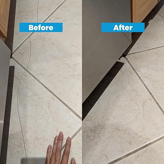 MagicEzy Tile RepairEzy (Grey) - Ceramic Tile Repair Filler to Fix Tile Chips and Cracks - Super Strong Adhesion - Ceramic, Porcelain, Acrylic, Fiberglass, Enamel