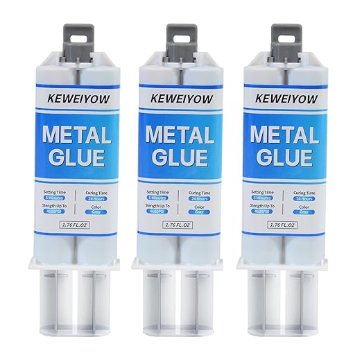 Heavy Duty Metal Glue | Muffler & Metal Repair Kit, Waterproof High Temperature Resistant Liquid Weld, Bonds Metals, Plastics, Aluminum, Stainless Steel, Ceramics, Fiberglass