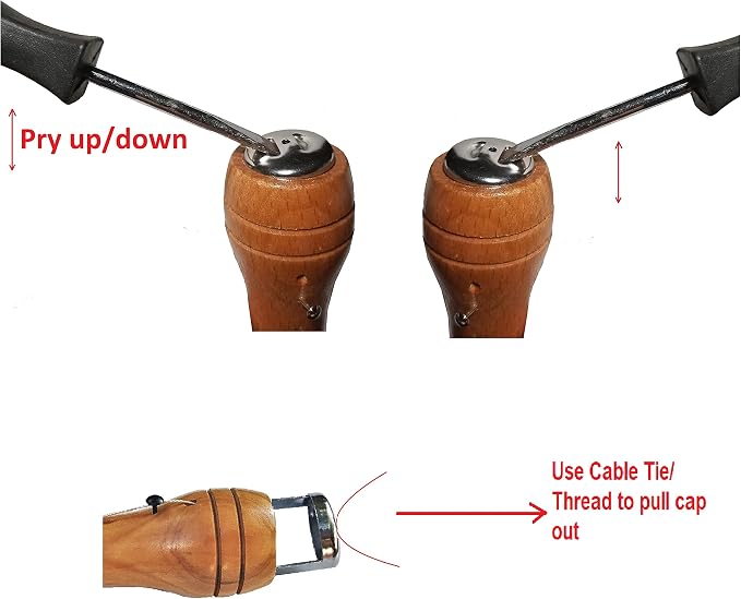 Swift Stitch Hand Sewing Awl Kit Leather Canvas Repair Saddles Coat Seat (Non-Waxed Black Thread)