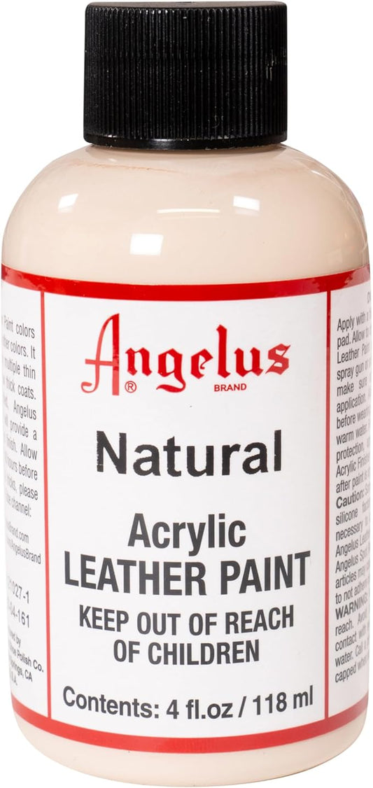 Angelus Acrylic Leather Paint, 4 Fl Oz (Pack of 1), Natural