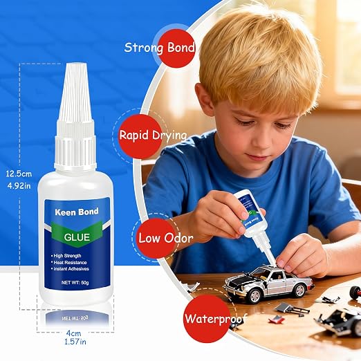 3 PCS Welding High-Strength Oily Glue - Universal Super Glue, Suitable for Metal, Plastic, Wood, Glass, Ceramics, Leather, and Other Materials [150 Grams]
