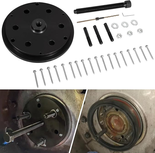 3163826 Rear Crankshaft Thick Wear Sleeve & Wet Flywheel Housing Oil Seal Remover/Installer/Replacer Tool for Cummins Signature, ISX & QSX Engines