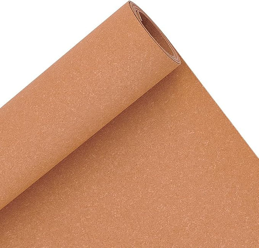 BENECREAT 59x15.7inch Leather Stiffener Roll, Sandy Brown Bag Stiffener, PVC Leather Roll for Leather Bag Liner, Craft DIY, 0.8mm Thick