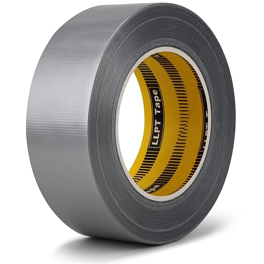 LLPT Duct Tape Premium Grade 1.6 Inches x 108 Feet x 11 Mil Easy Tear Residue Free Strong Adhesive Color Silver Gray (DT402)