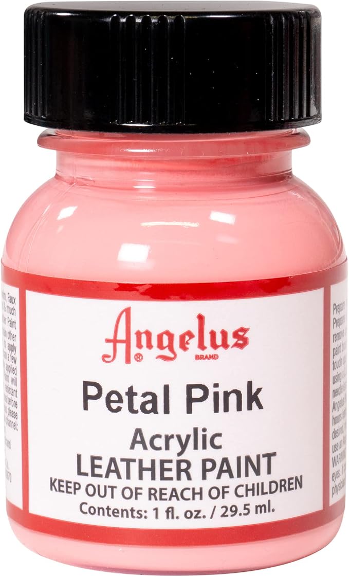 Angelus Acrylic Leather Paint, 1 oz, Petal Pink