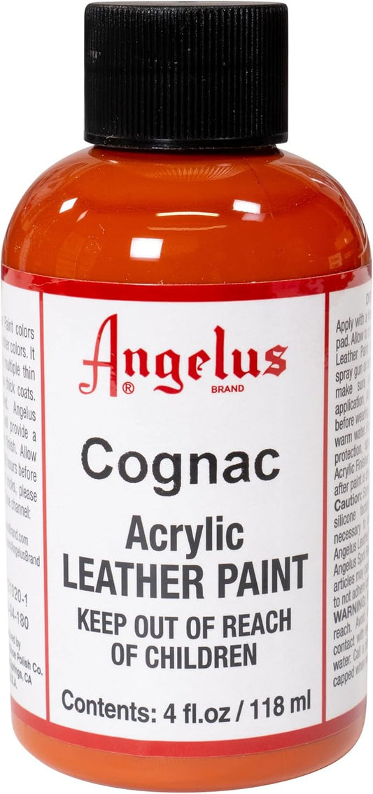 Angelus Acrylic Leather Paint, 4 Fl Oz (Pack of 1), Cognac