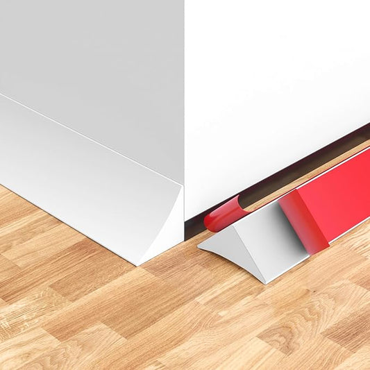 20Ft Quarter Round Trim L-Shaped Bendable Silicone Self-Adhesive Peel and Stick Molding for Floor Edge, Wall Corner, Stairs, Cabinet & Tub, White
