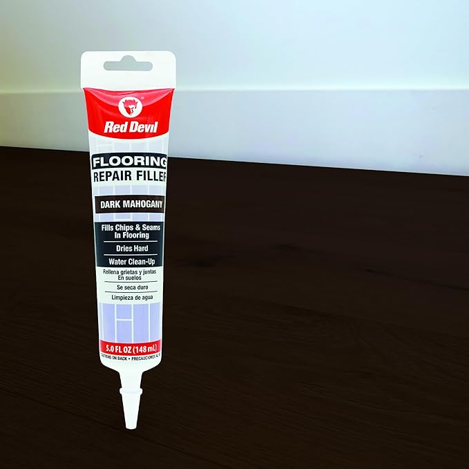 Red Devil 056070 Flooring Repair Filler, 5 oz., Dark Mahogany, 4 Pack