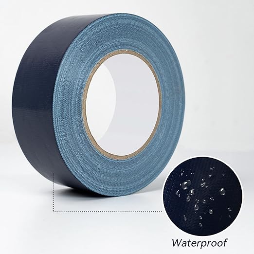 Reniteco Navy Blue Duct Tape- 2 inches x 10 Yards, Waterproof & All-Weather, No Residue, UV Resistant, Heavy Duty for Car, Home & Outdoor Repairs, 1 Roll