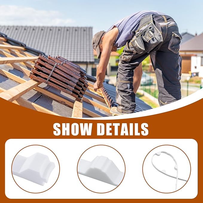 9 Inch R-Shaped Panel Foam Closure Strips for Metal Corrugated Roofing Panels, Thermal Insulation and Noise Reduction Inside Roof Closure Strips, 3ft Long Inside 9 Inch, 15 Pcs, White