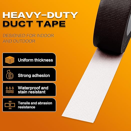 Brown Duct Tape Heavy Duty Waterproof, High Tack Multi-Purpose Cloth Tape 2 Pack, Hand Tearable No Residue Adhesive for Wood, Metal, Furniture Repair, Camping & Packing, 2 Inch x 20 Yards