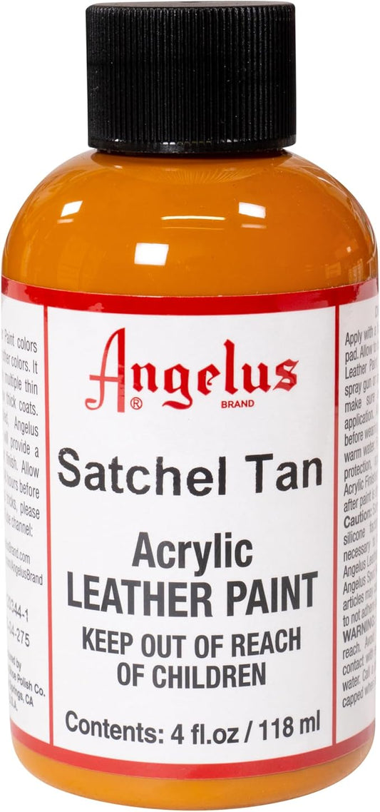 Angelus Acrylic Leather Paint, 4 oz., Satchel Tan
