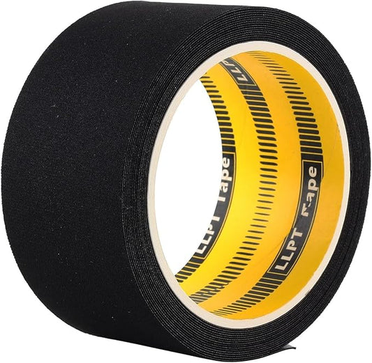 LLPT Wetsuit Repair Tape Iron On 2” x 16.5 Ft Seam Sealing Patch Waterproof for Neoprene Wetsuit Drysuit Fishing Suits Industrial Standard Carrier Material Color Black(IR2065)