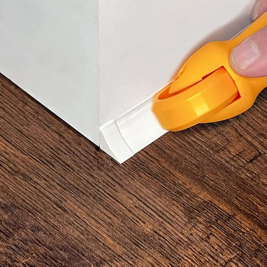 InstaTrim End Caps - 10 White 3/4" Wide Caulk Strip End Cap Pieces - Trim for Corners - Paintable