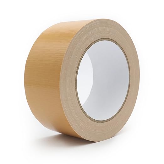 Heavy Duty Duct Tape 2 Inch X 33 Yards, 8.5 Mil Thickness, Multi Purpose Brown Duct Tape, No Residue, Waterproof and Tear by Hand - for Repairs, Industrial, Professional Use