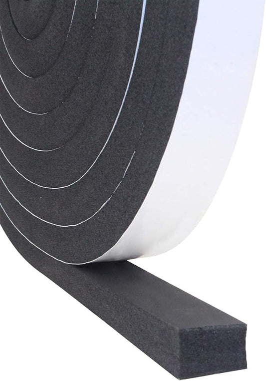 DGSL Foam Insulation Tape, 1In x 3/4In x 16.5Ft Weather Stripping Door Seal Strip for Doors and Windows,Sliding Door,Sound Proof Soundproofing Door Seal,Weatherstrip,Air Conditioning Seal Strip