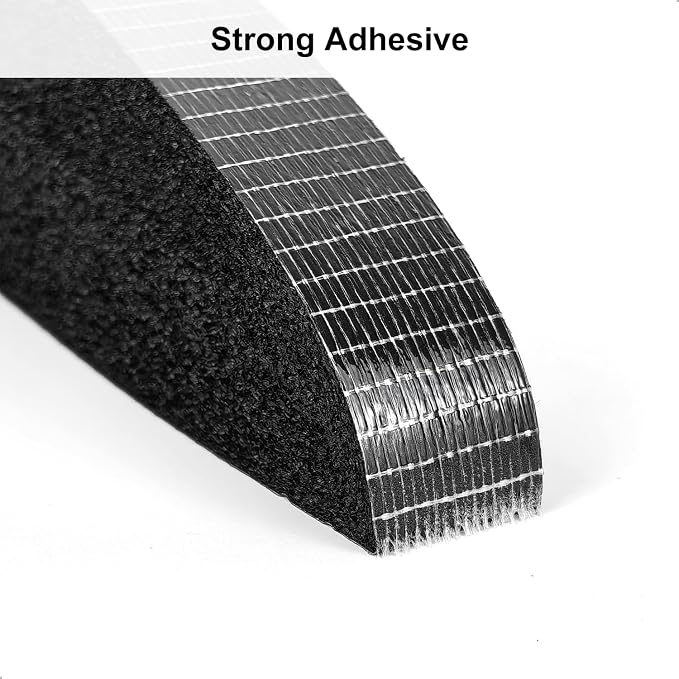 Weather Stripping Door Seal Strip, 1 in x 1 in, AC Insulation Tape, Strong Adhesive, High Reslilience, Weatherproof, Reduce Noise, Gap Filler, Foam Insulation Tape for Doors and Windows