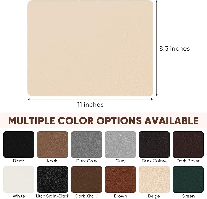 Leather Repair Patch Self Adhesive,8.3″ x 11″ Vinyl Patch Kit,Leather Repair Kit for Furniture,Car Seat,Couch,Office Chair.（Beige）
