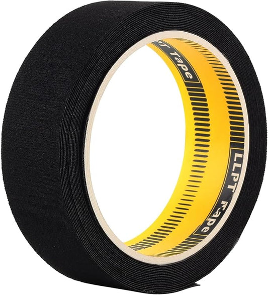 LLPT Wetsuit Repair Tape Iron On 1.2” x 16.5 Ft Seam Sealing Patch Waterproof for Neoprene Wetsuit Drysuit Fishing Suits Industrial Standard Carrier Material Color Black(IR1265)
