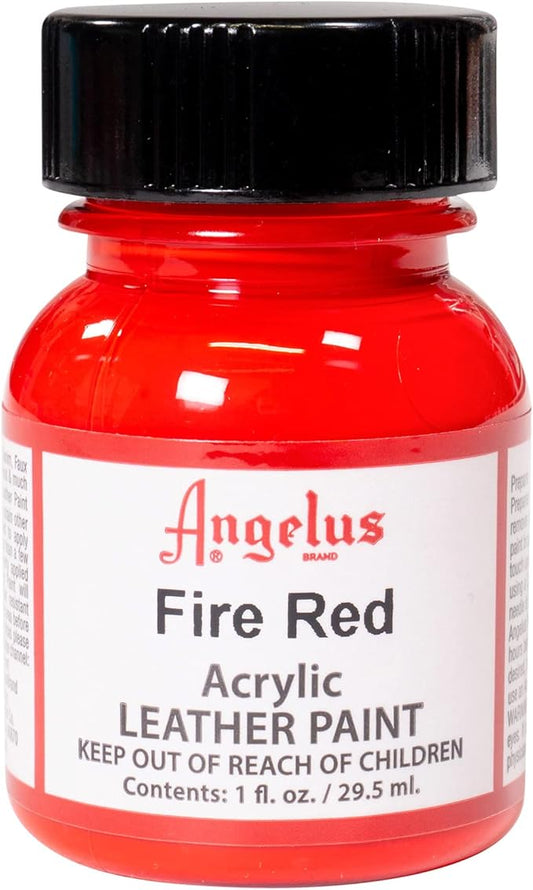 Angelus Acrylic Leather Paint, 1 Fl Oz (Pack of 1), Fire Red