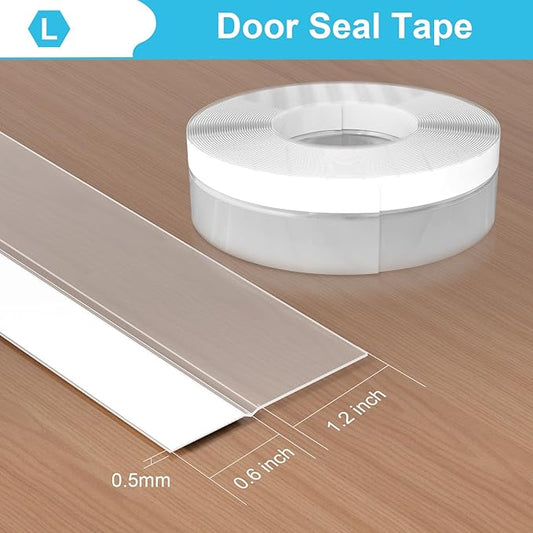 Weather Stripping Door Seal, 40 Feet Gap Seal for Frame and Gaps Draft Stopper,Glass Shower Door Sweep Tape (Width 45mm)