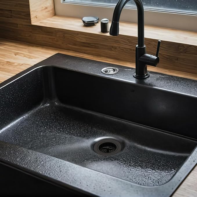 Westbrass Wing Nut Style Large Kitchen Sink Basket Strainer, 2 Pack, Matte Black, D2135-62